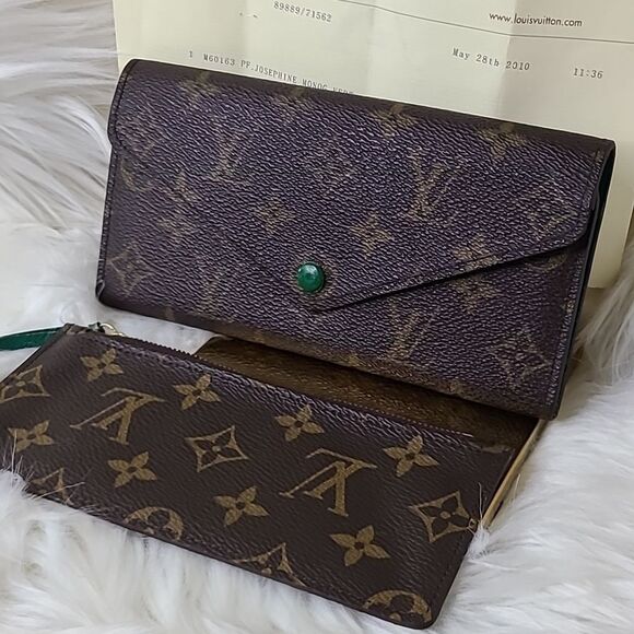 💯Authentic Louis Vuitton Long Wallet 🍀 - Picture 1 of 14